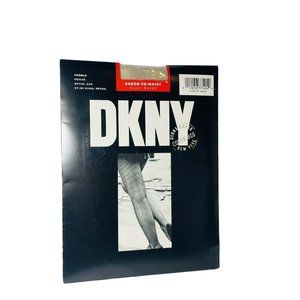 Vintage DKNY Sheer To Waist Pantyhose SZ Petite Color Pebble Nylons Style 115